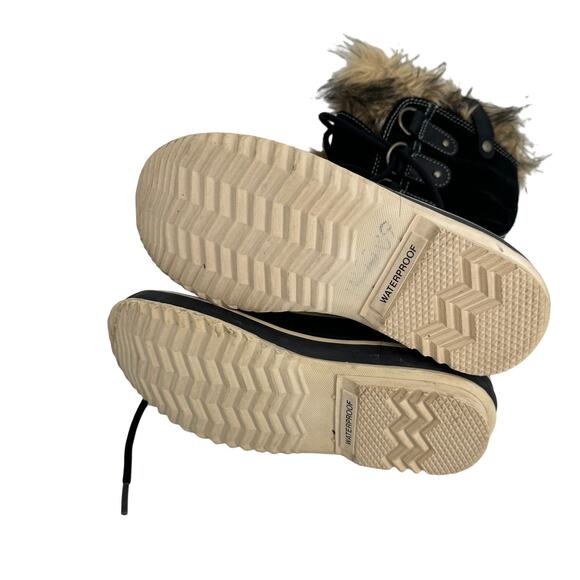 SOREL Joan of‎ Arctic Lace Up Waterproof Insulated Winter Boots Black Size 6 - Picture 10 of 11